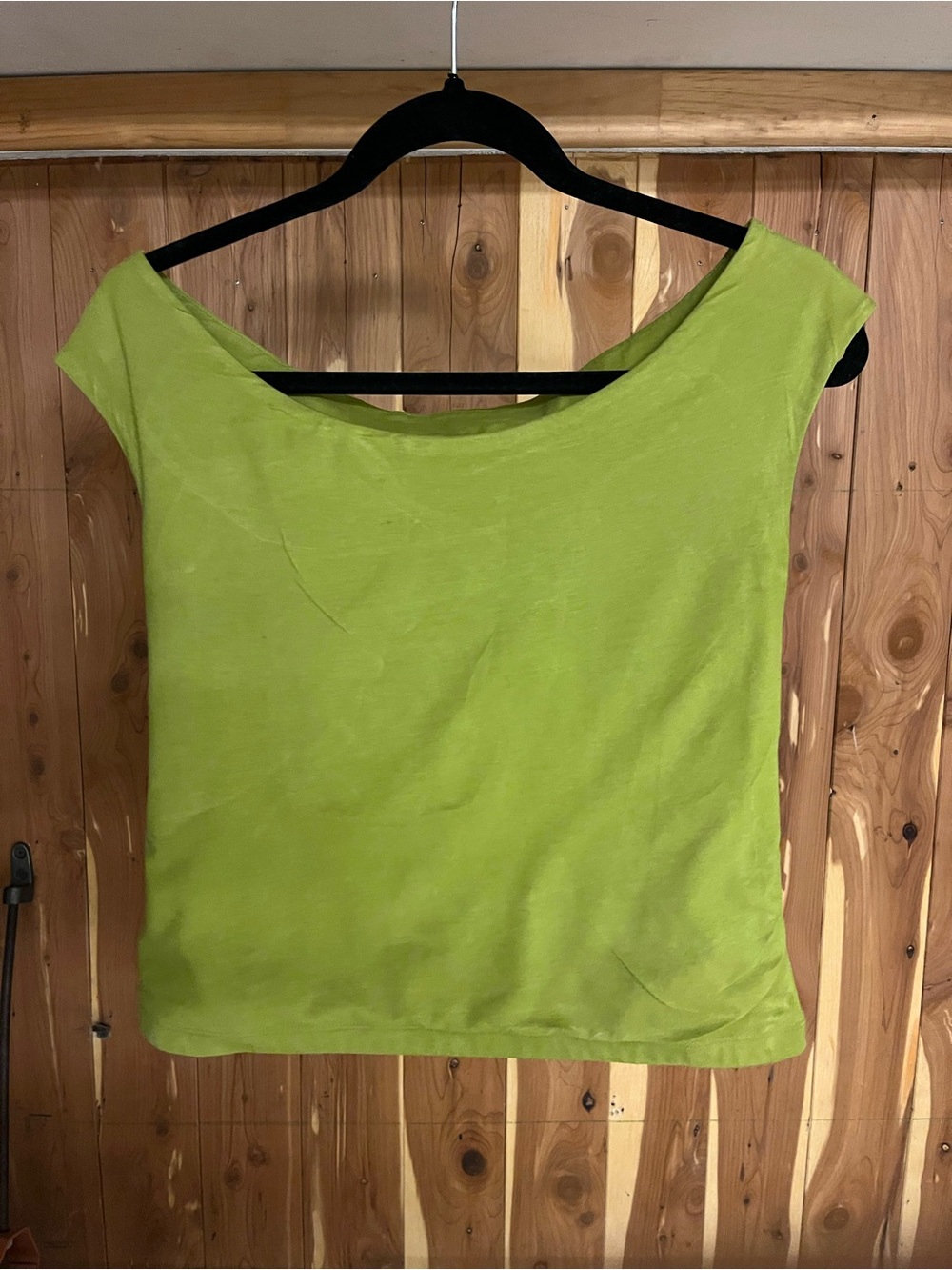 a new day Lime Green Boatneck Tank Top